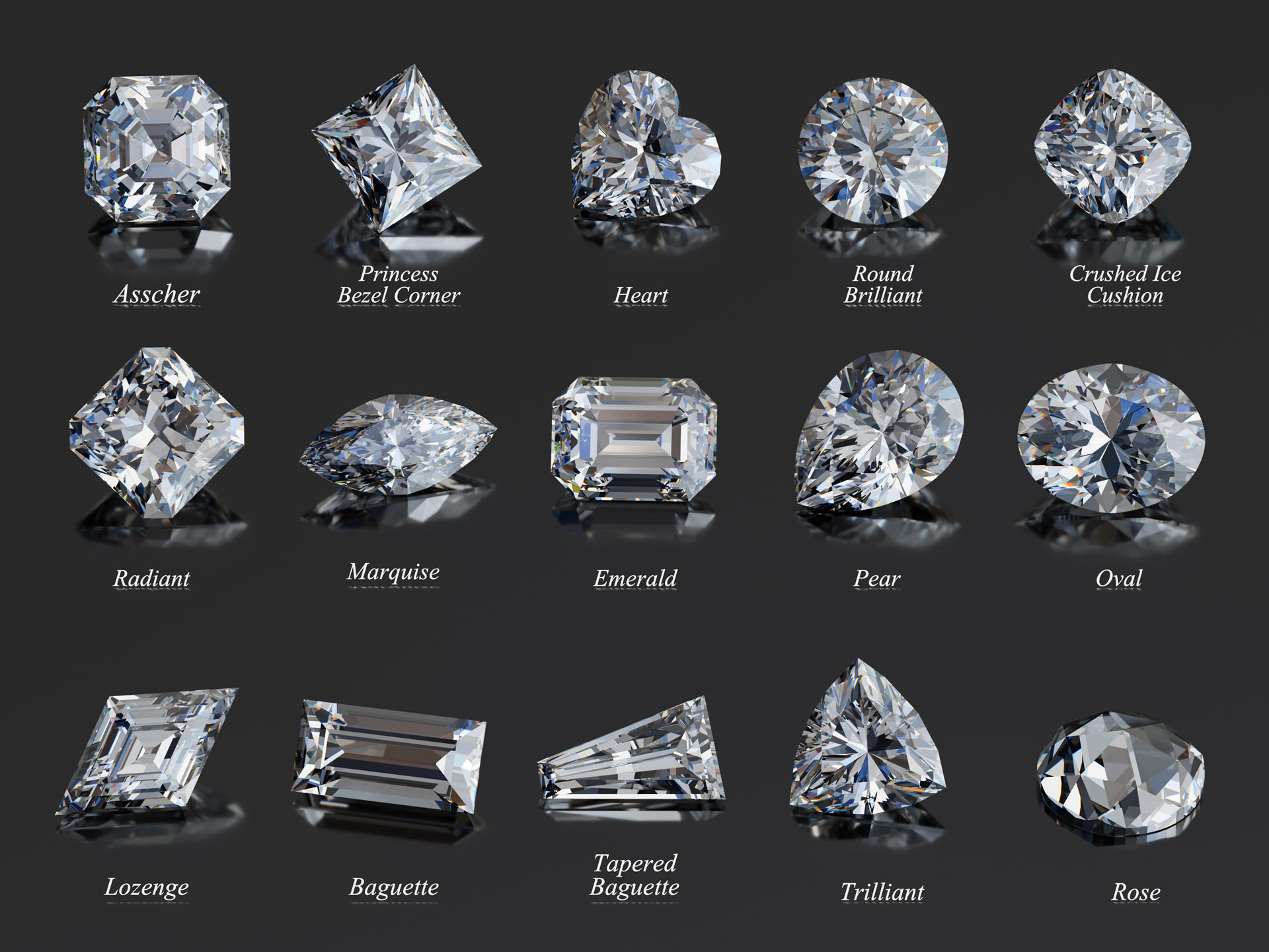 Coni Bijoux - Diamond Shapes