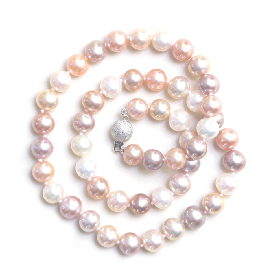 Multi Color Natural Pearl Necklace – Nicole Rose Fine Jewelry